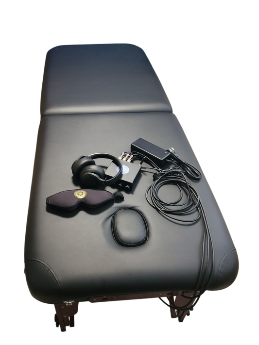 Experience the ultimate in relaxation and therapeutic innovation with the fully assembled Vibroacoustic Therapy Massage Table. This advanced system combines a professional-grade portable massage table with a custom vibroacoustic attachment, delivering ful