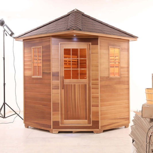 Product Description 01. Introduction This Outdoor Cabin Saunas bring all the beauty, functionality and experience of our classic barrel saunas, but in the cabin format some of our customers prefer. The outdoor cabin saunas fit perfectly on your deck or ba