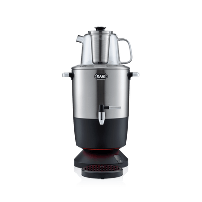Tradition meets technology for warm, fresh, bitterness-free tea. Premium porcelain, stainless steel, 4L capacity, 'keep warm' and drip-free functions for unforgettable tea times.