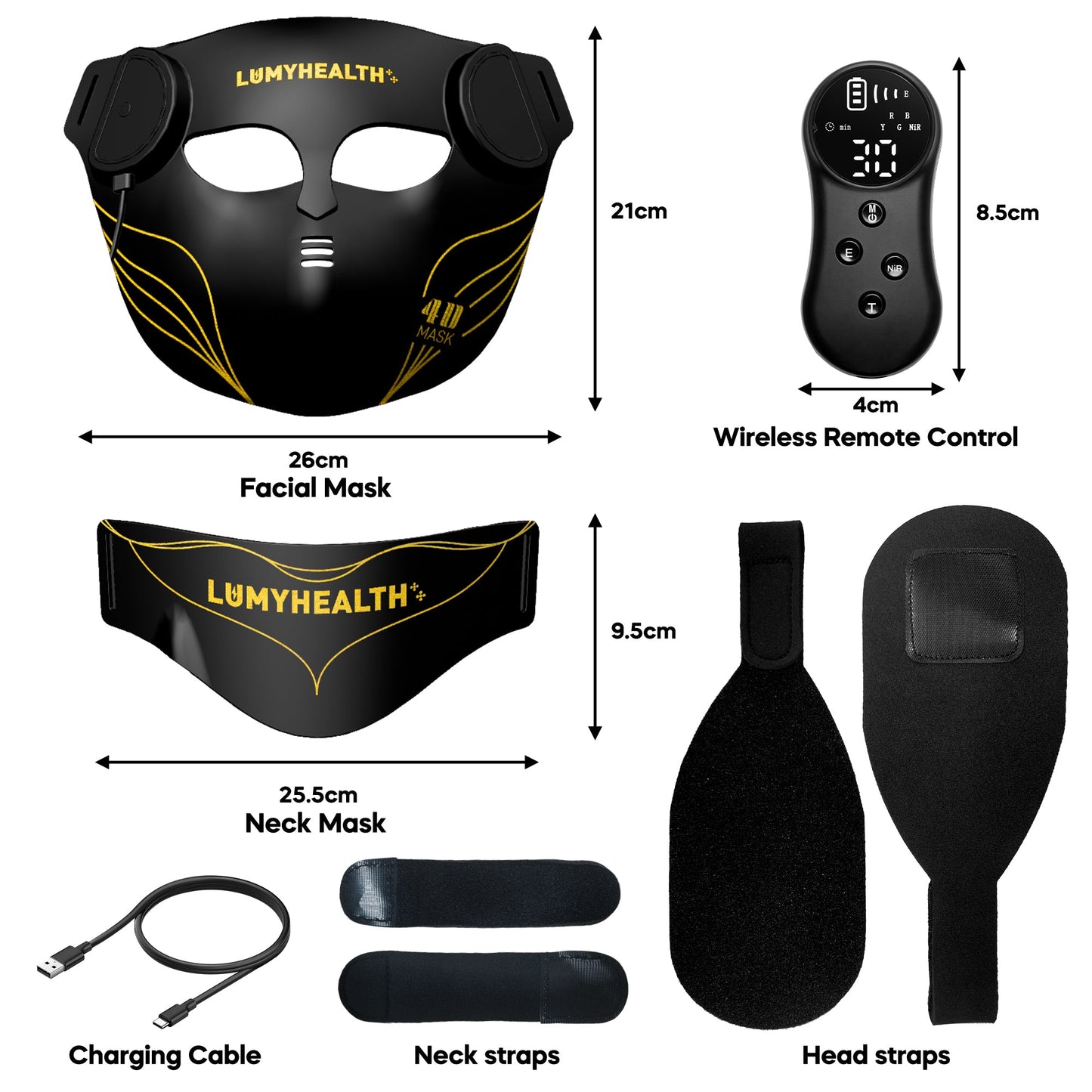 LumyHealth 4D Rejuvenating Face & Neck Mask