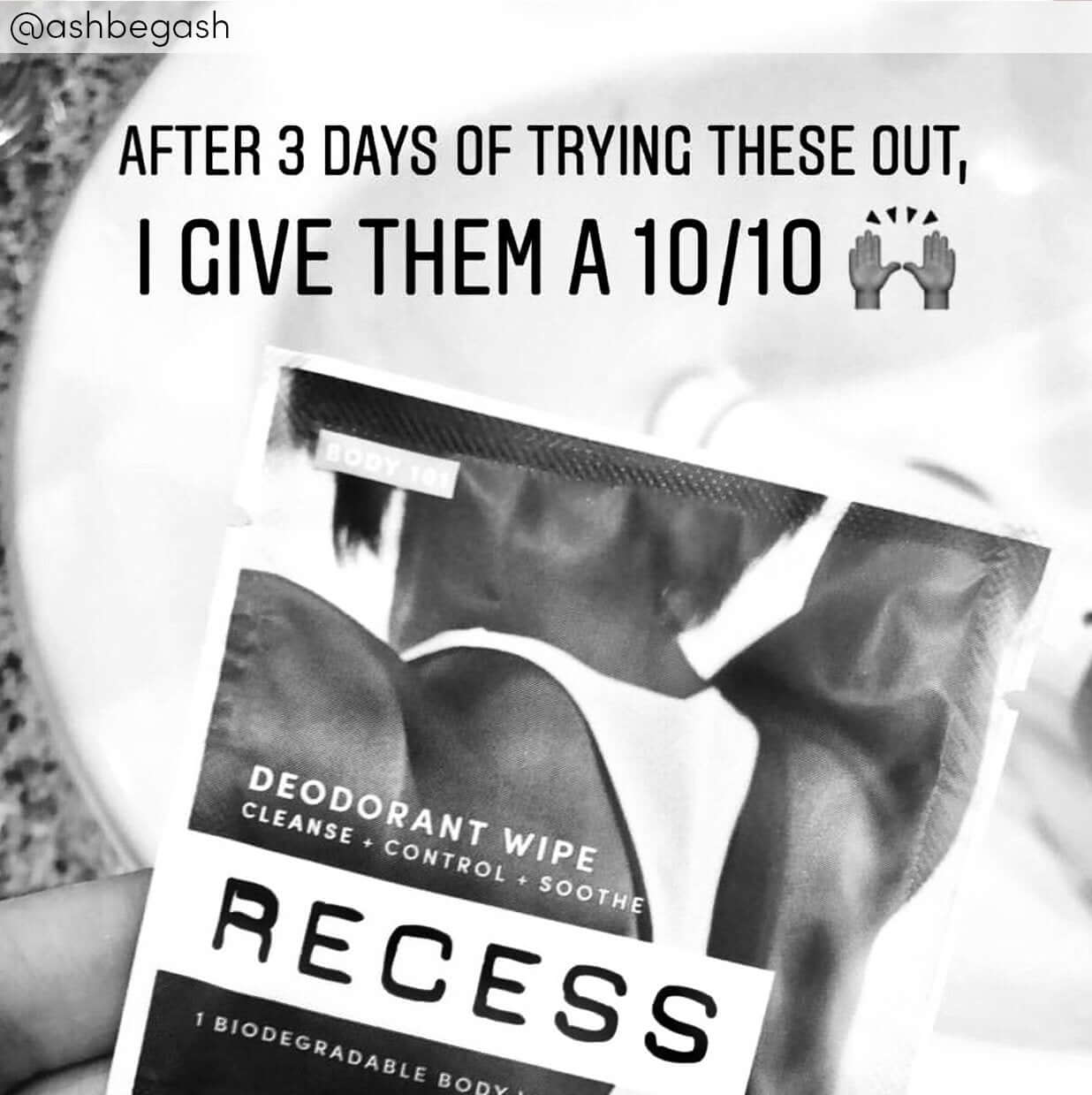 MAIN BENEFITOur bestseller! 50% of people reapply deodorant every day, reapplying stick deodorant layered on top of leftover deodorant and odor. Ick! Our Aluminum-free deodorant wipe solves this problem!ADDITIONAL BENEFITSRemoves sweat, odor + debris.Reap