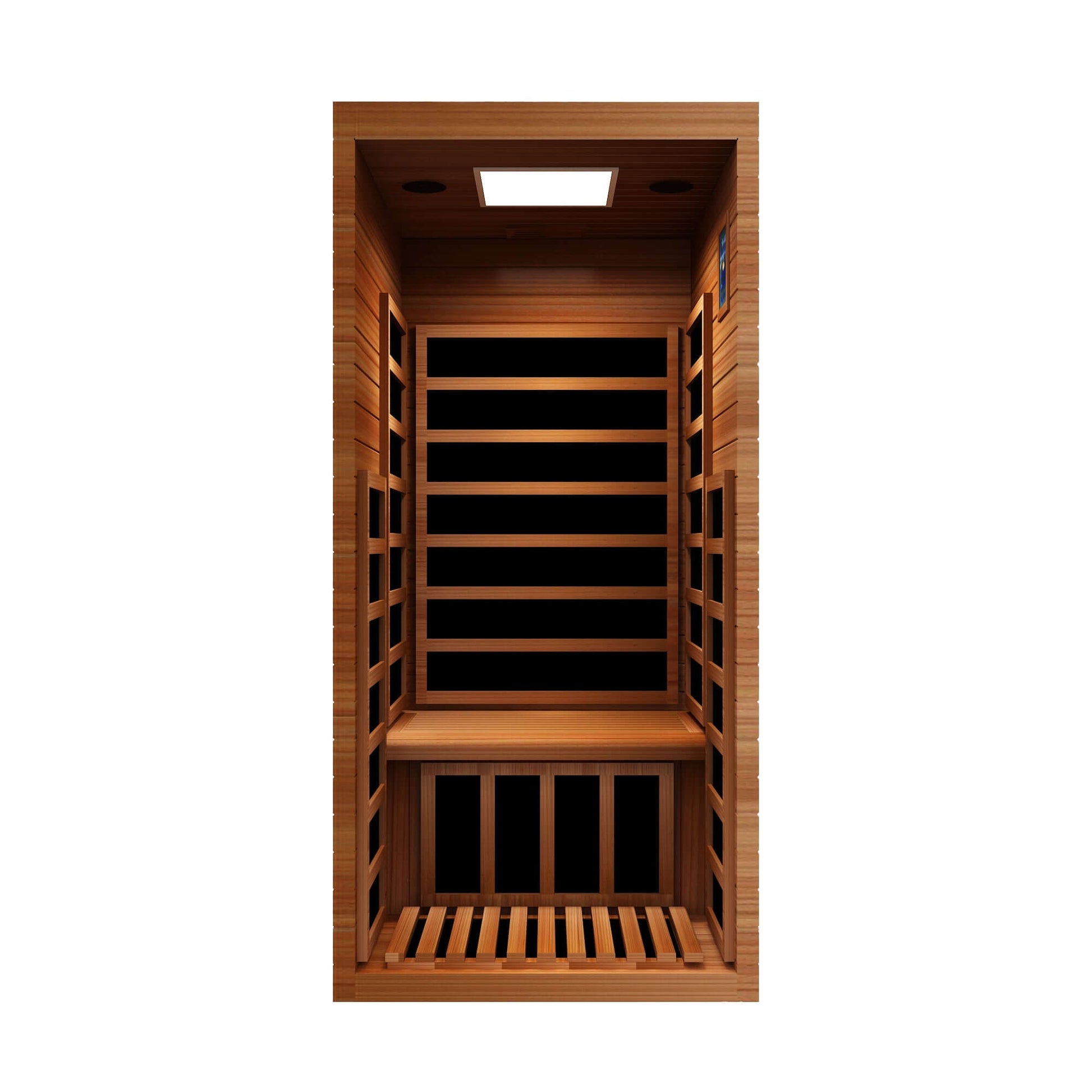 Reach the Peak of Personal Wellness with Aspen Compact luxury. Cedar craftsmanship. Pure infrared therapy. Introducing the Peak Saunas Aspen—a beautifully built indoor FAR infrared sauna designed for solo sessions without compromise. Crafted from aromatic