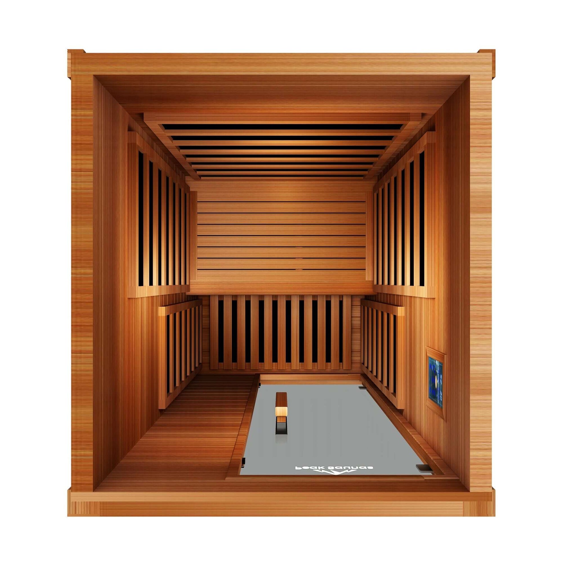 Reach the Peak of Personal Wellness with Aspen Compact luxury. Cedar craftsmanship. Pure infrared therapy. Introducing the Peak Saunas Aspen—a beautifully built indoor FAR infrared sauna designed for solo sessions without compromise. Crafted from aromatic