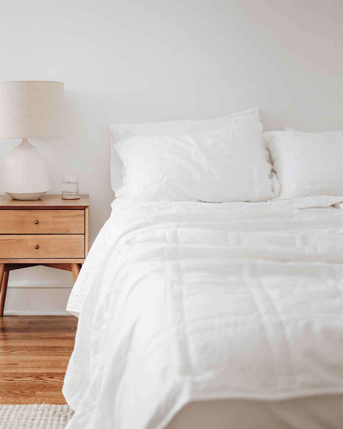 The Baloo weighted comforter molds to your body like a gentle hug, enveloping the entire bed in a cozy, comfy cocoon. Science-backed and sustainably-made, in super-soft washable cotton, the comforter's larger size makes it ideal for sharing.