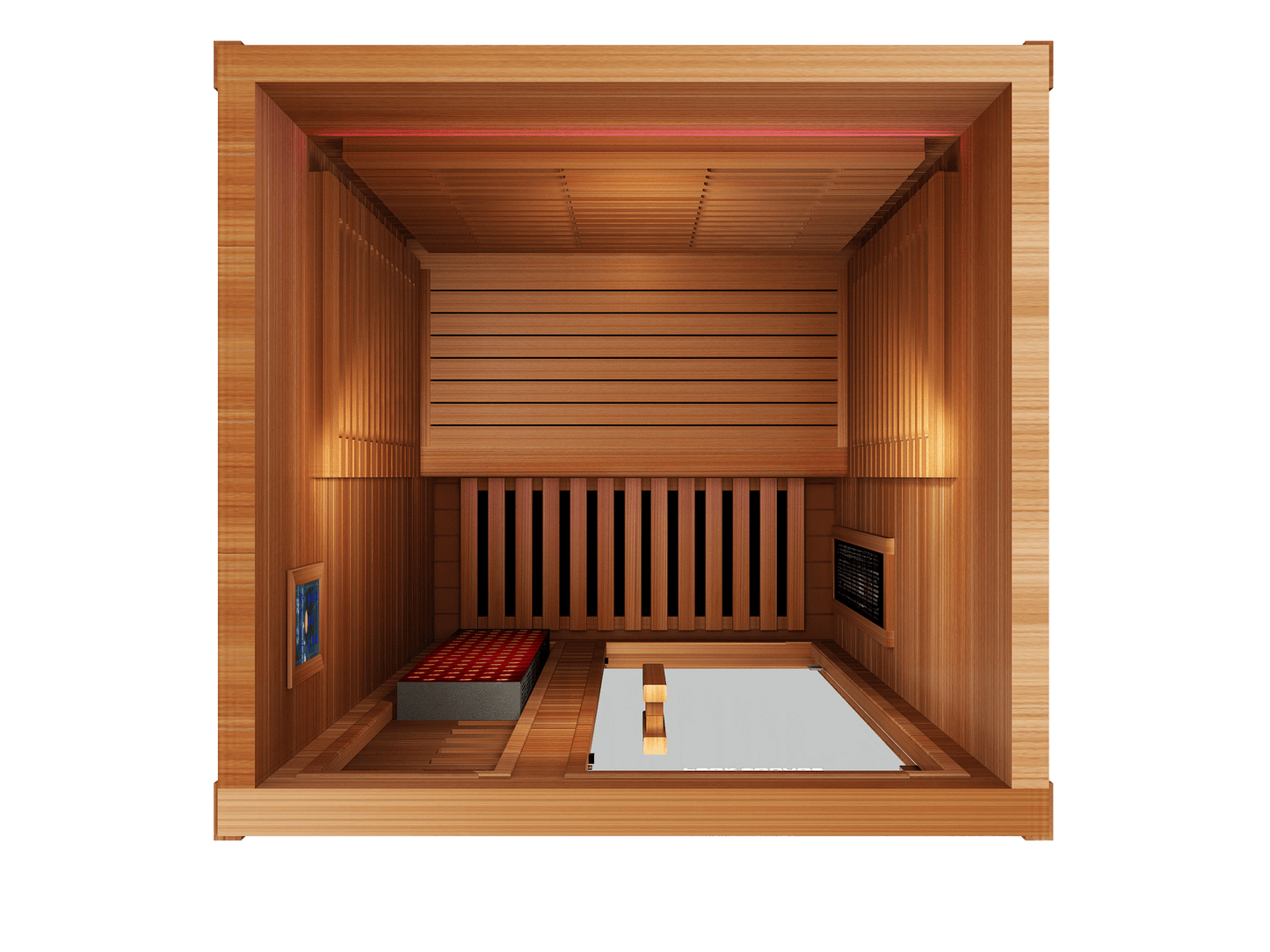 Reach the Peak of Wellness with Rainier Luxury. Performance. Precision. All in one. Introducing the Peak Saunas Rainier—a 1-person infrared sauna meticulously crafted for those who demand more from their wellness routine. Built from stunning Canadian red