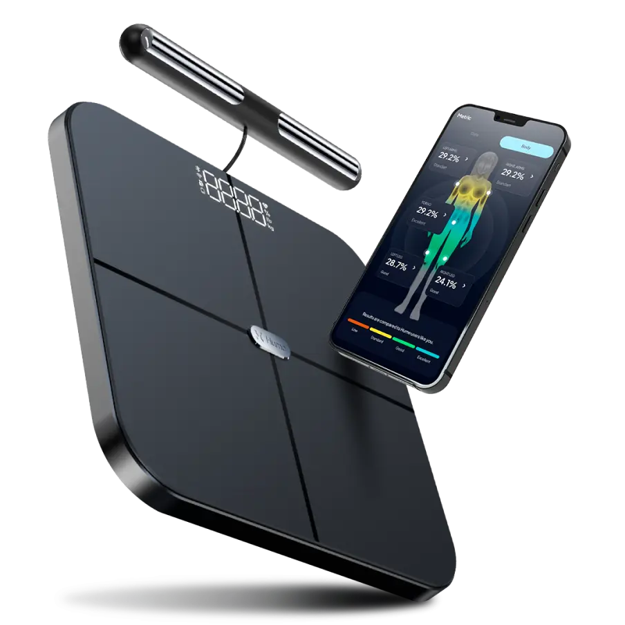 The Body Pod, Hume Health, personalized health monitoring, health tracking device, wellness tracker, health technology, smart scale, health app, weight loss, muscle gain, fat loss.