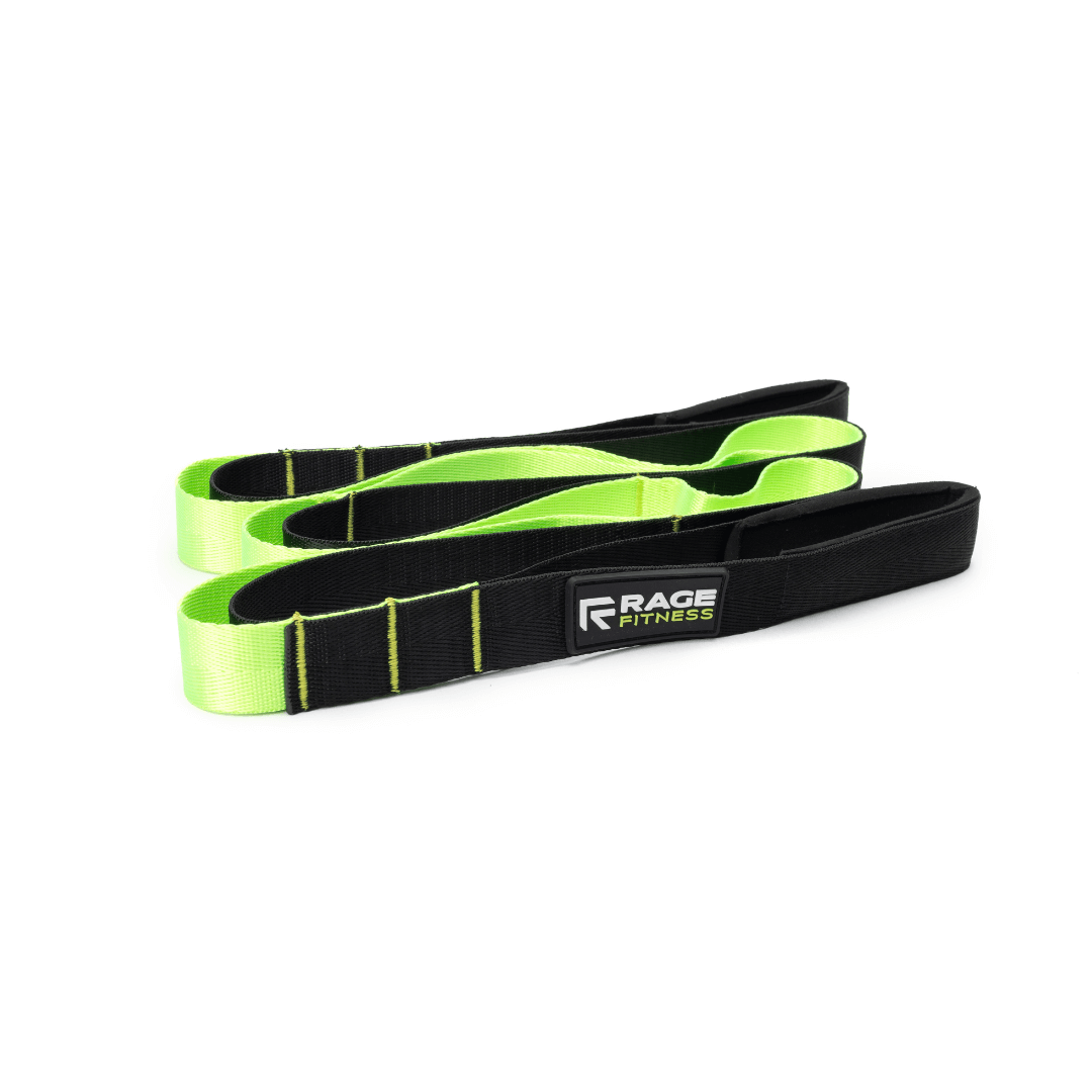 The Ex Kit by Rage Fitness is a revolutionary resistance & recovery kit. The Ex Kit is a complete home gym equipment solution, a lightweight design conveniently packed into a nylon-padded durable "gym in a bag" featuring a zipper pocket, webbing handle, a