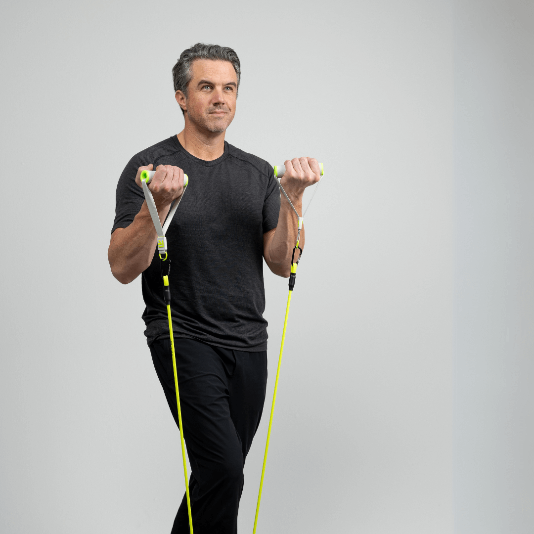 The Ex Kit by Rage Fitness is a revolutionary resistance & recovery kit. The Ex Kit is a complete home gym equipment solution, a lightweight design conveniently packed into a nylon-padded durable "gym in a bag" featuring a zipper pocket, webbing handle, a