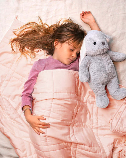 The Baloo Mini feels like a gentle hug, making bedtime and naptime a breeze for kids and adults! The cool and breathable designs are chemical-free and 100% cotton, with a gentle weight that they'll love. Unwind after a long or exciting day with a natural