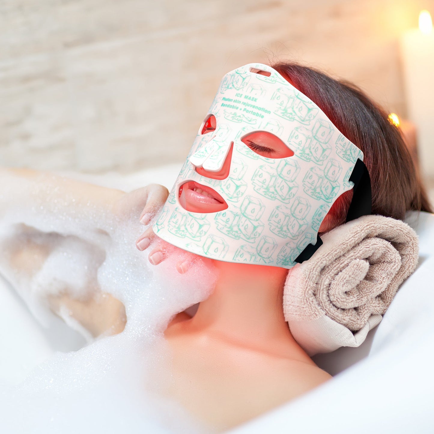 Transform your skincare routine with the LumyHealth IceGlow LED Mask & Neck. Combining soothing cold therapy with targeted LED light wavelengths, this mask helps reduce redness, calm inflammation, and promote a radiant, youthful complexion. Ergonomically