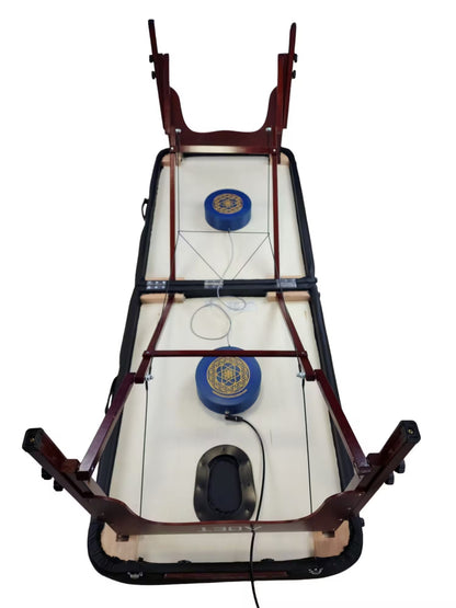 Professional Vibroacoustic Therapy Massage Table Attachment Bundle with Custom Bluetooth Amplifier and 35-Watt RMS Transducers - Transform Any Standard Massage Table into Advanced Sound Healing System Product Summary Experience the future of therapeutic w