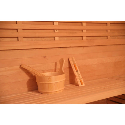 Product Description 01. Introduction This Outdoor Cabin Saunas bring all the beauty, functionality and experience of our classic barrel saunas, but in the cabin format some of our customers prefer. The outdoor cabin saunas fit perfectly on your deck or ba