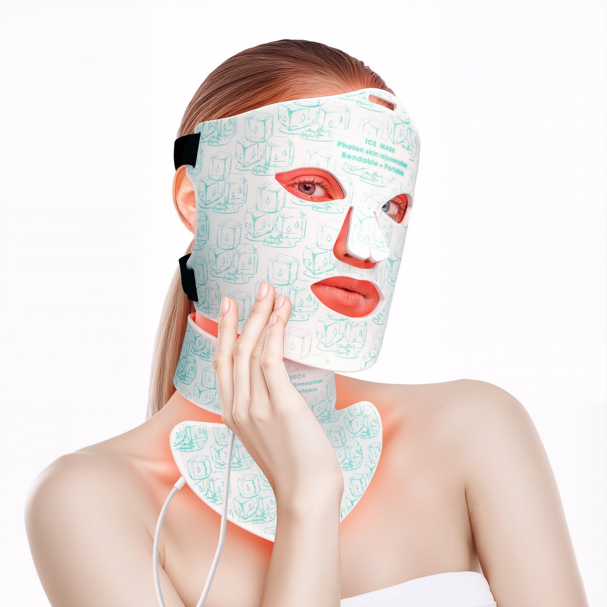 Transform your skincare routine with the LumyHealth IceGlow LED Mask & Neck. Combining soothing cold therapy with targeted LED light wavelengths, this mask helps reduce redness, calm inflammation, and promote a radiant, youthful complexion. Ergonomically