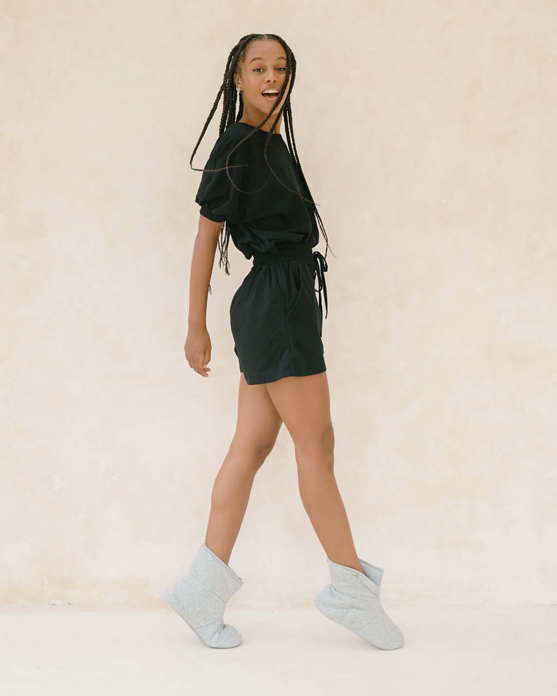 Soft quilted booties that feel like a dream, and look like one too. Lightweight & super soft, these pull-up booties were designed to keep you warm and cozy from dawn to dusk. Lightweight, non-skid sole.