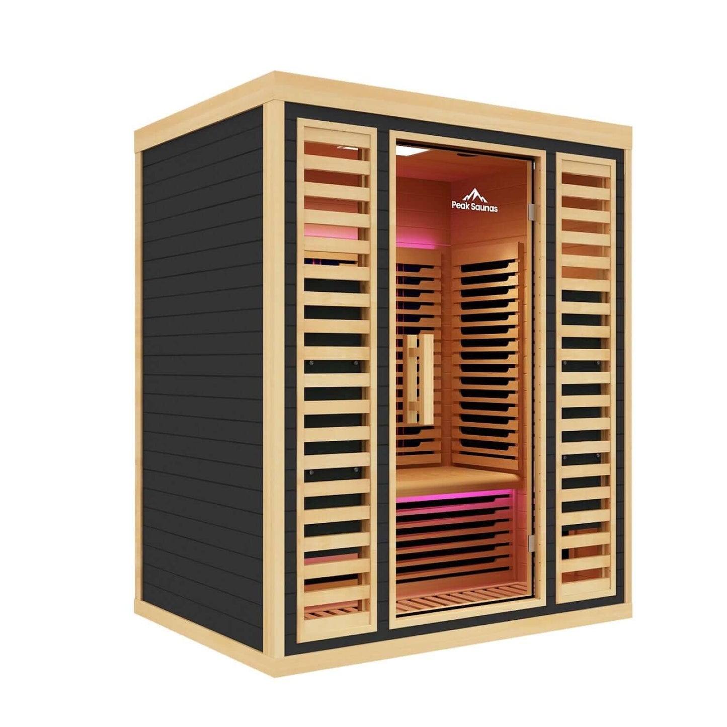 Reach the Peak of Wellness with Denali Spacious. Advanced. Uncompromising. Introducing the Peak Saunas Denali—a premium 3-person infrared sauna designed for those who want more room to relax without compromising on performance, quality, or design. Crafted