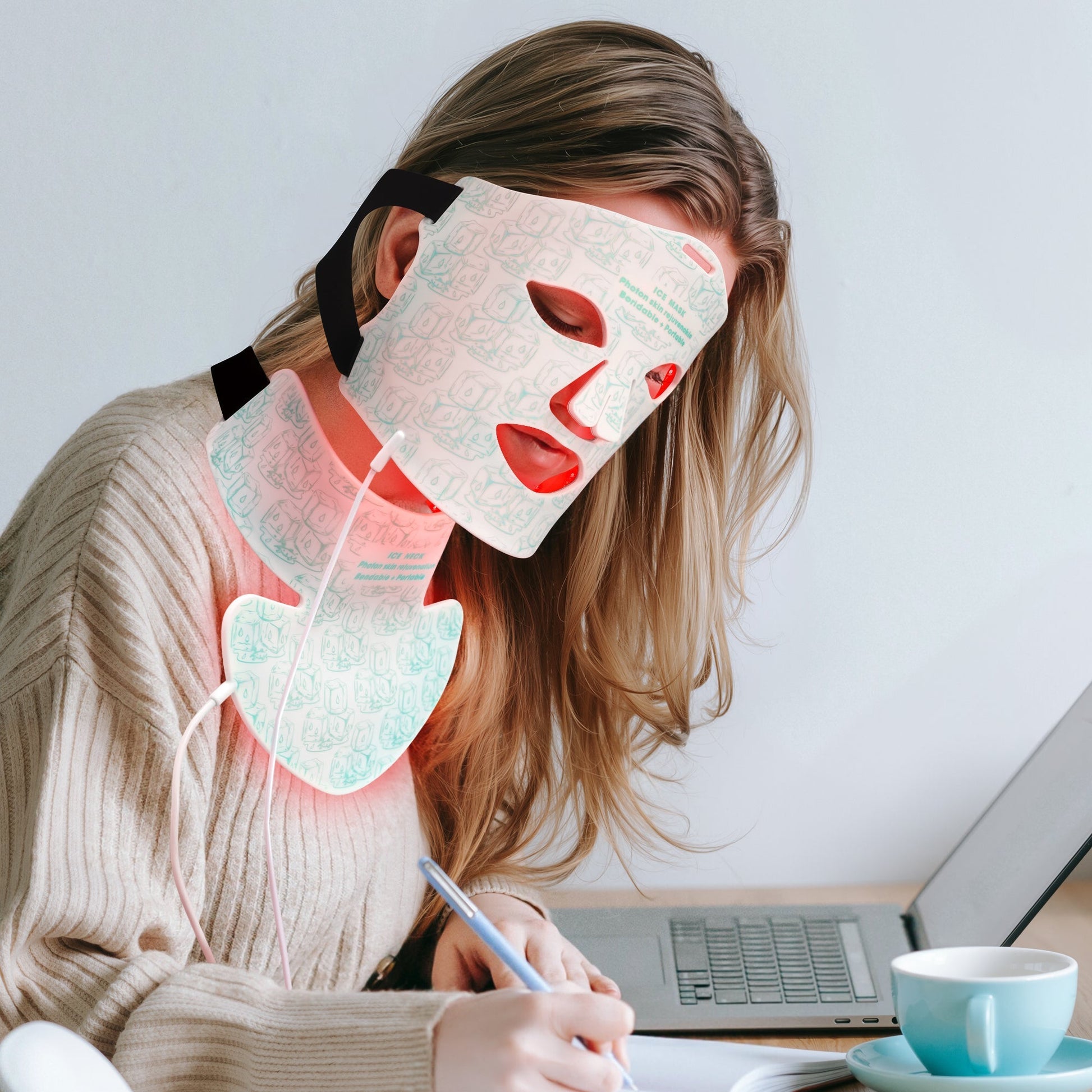Transform your skincare routine with the LumyHealth IceGlow LED Mask & Neck. Combining soothing cold therapy with targeted LED light wavelengths, this mask helps reduce redness, calm inflammation, and promote a radiant, youthful complexion. Ergonomically