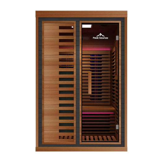 Reach the Peak of Wellness with Fuji More space. More heat. More relaxation. Introducing the Peak Saunas Fuji—the most spacious and feature-rich 2-person infrared sauna available. Designed for those who crave luxury, comfort, and powerful wellness benefit
