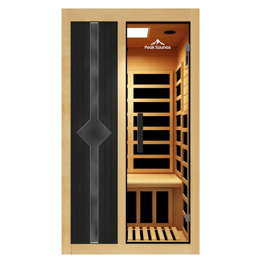Reach the Peak of Wellness with Olympus Refined design. Elevated wellness. Built to impress. Introducing the Peak Saunas Olympus—a masterfully designed indoor FAR infrared sauna that brings together the healing power of full-body infrared therapy with the