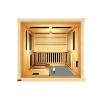 Reach the Peak of Wellness with Olympus Refined design. Elevated wellness. Built to impress. Introducing the Peak Saunas Olympus—a masterfully designed indoor FAR infrared sauna that brings together the healing power of full-body infrared therapy with the