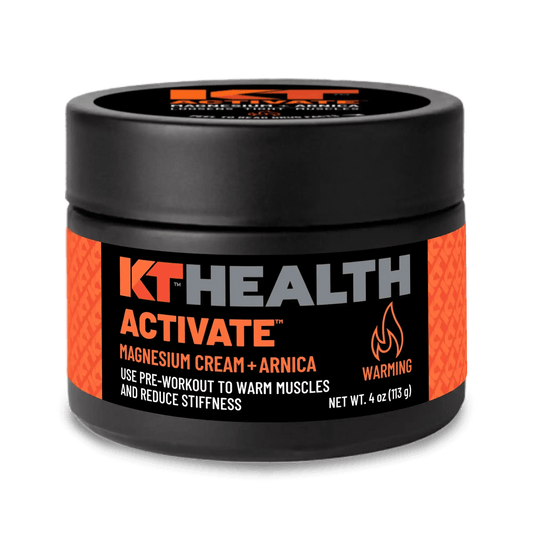 Unlock Your Best Performance and enhance muscle recovery with KT Health Magnesium Creams – the ultimate solution for pre- and post-workout muscle care, relief and calming recovery. Designed for athletes and active individuals, our innovative creams provid