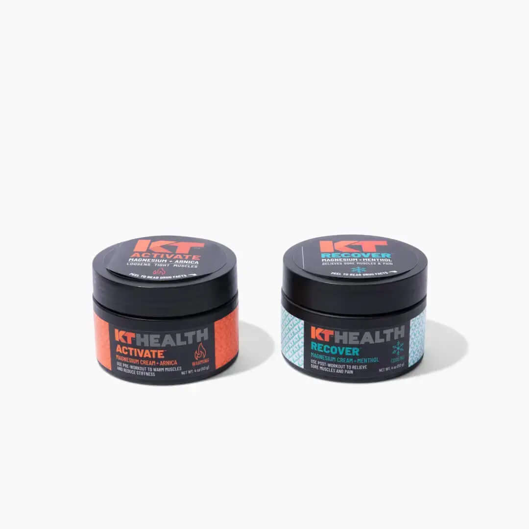 Unlock Your Best Performance and enhance muscle recovery with KT Health Magnesium Creams – the ultimate solution for pre- and post-workout muscle care, relief and calming recovery. Designed for athletes and active individuals, our innovative creams provid