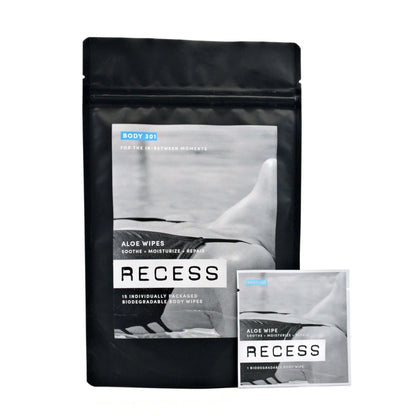 MAIN BENEFITReduces redness without the stinging. ADDITIONAL BENEFITSReduces redness.Soothes skin.No goopy gel.The first wipe dedicated to aloe for both face + body. Say ahhh.Soothe + Moisturize + RepairRECESS After Sun Aloe wipes soothe + moisturize sunb