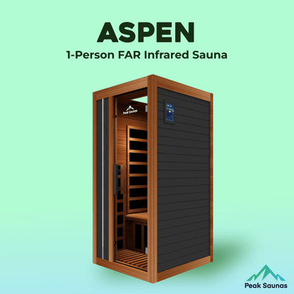 Reach the Peak of Personal Wellness with Aspen Compact luxury. Cedar craftsmanship. Pure infrared therapy. Introducing the Peak Saunas Aspen—a beautifully built indoor FAR infrared sauna designed for solo sessions without compromise. Crafted from aromatic