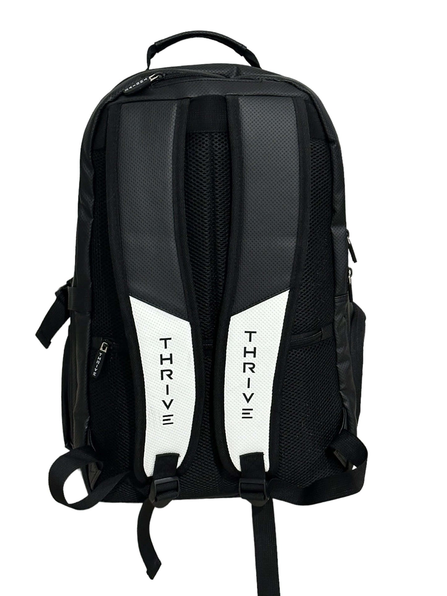 Thrive Elite Backpack is made of 100% vegan leather and designed for the player who prefers using a smaller backpack then our Tour Bag. This backpack still maintains a stylish and sleek look while having all the functionality of would expect. This backpac