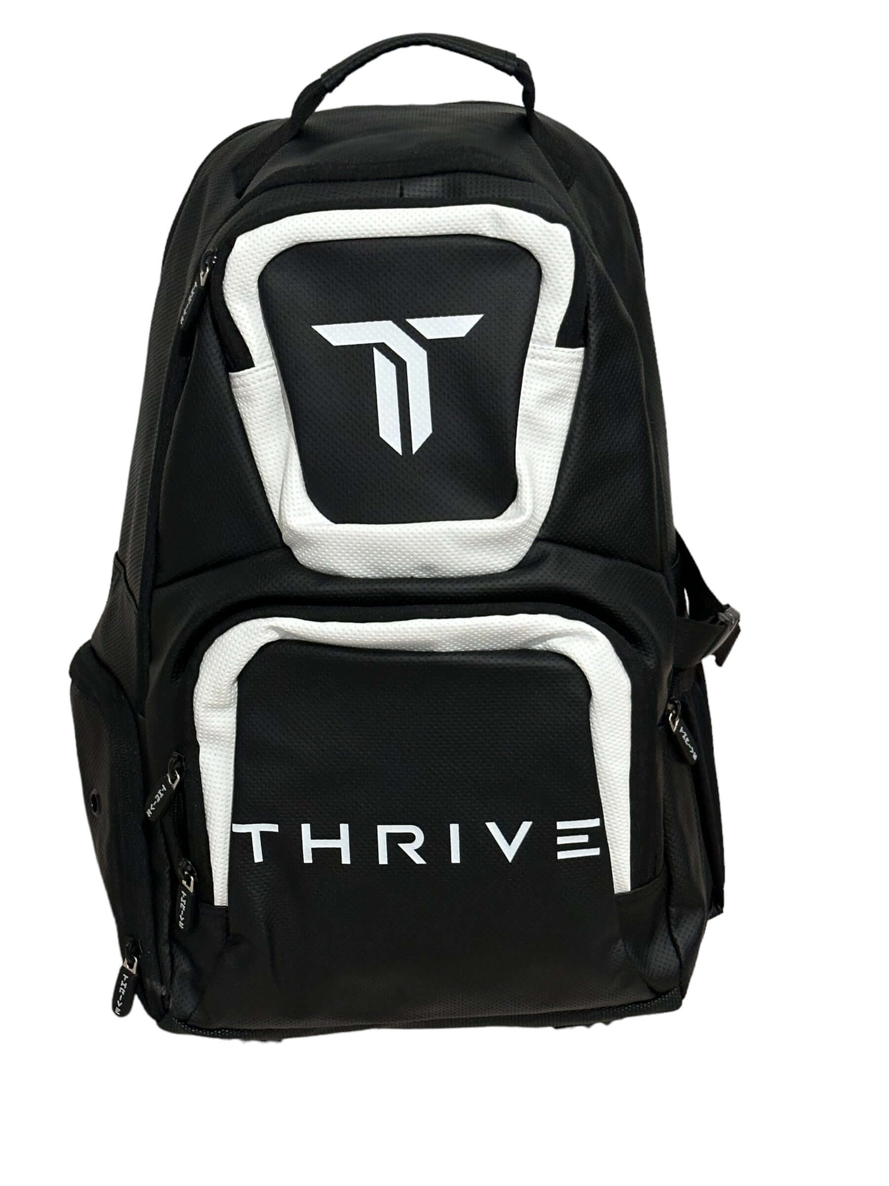 Thrive Elite Backpack is made of 100% vegan leather and designed for the player who prefers using a smaller backpack then our Tour Bag. This backpack still maintains a stylish and sleek look while having all the functionality of would expect. This backpac