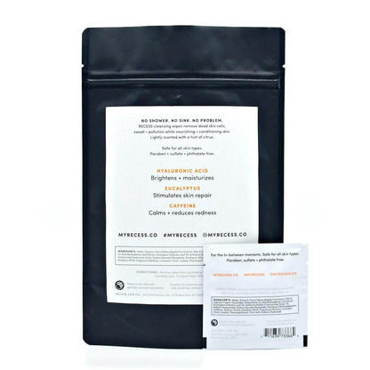 Available as an amenity in select Equinox locker rooms. MAIN BENEFIT This make up remover face wipe can replace your daily face cleanser at home or on-the-go. Hyaluronic Acid which brightens + moisturizes skin for a fresh feeling to put your best face for