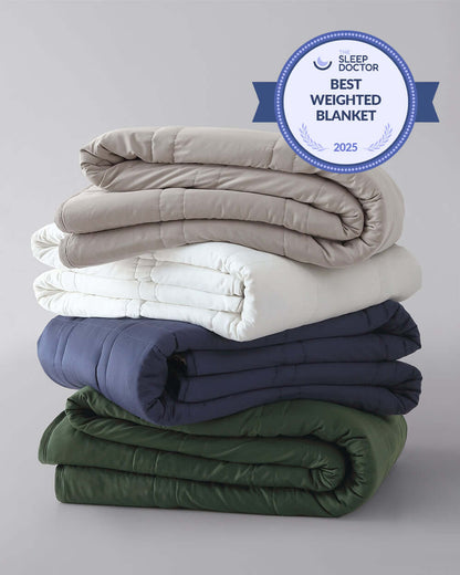 Good nights and better days from here on out, with our best-selling weighted blanket. Science-backed, sustainably-made, in super-soft washable cotton—for a blanket that feels like a hug, right when you need one.