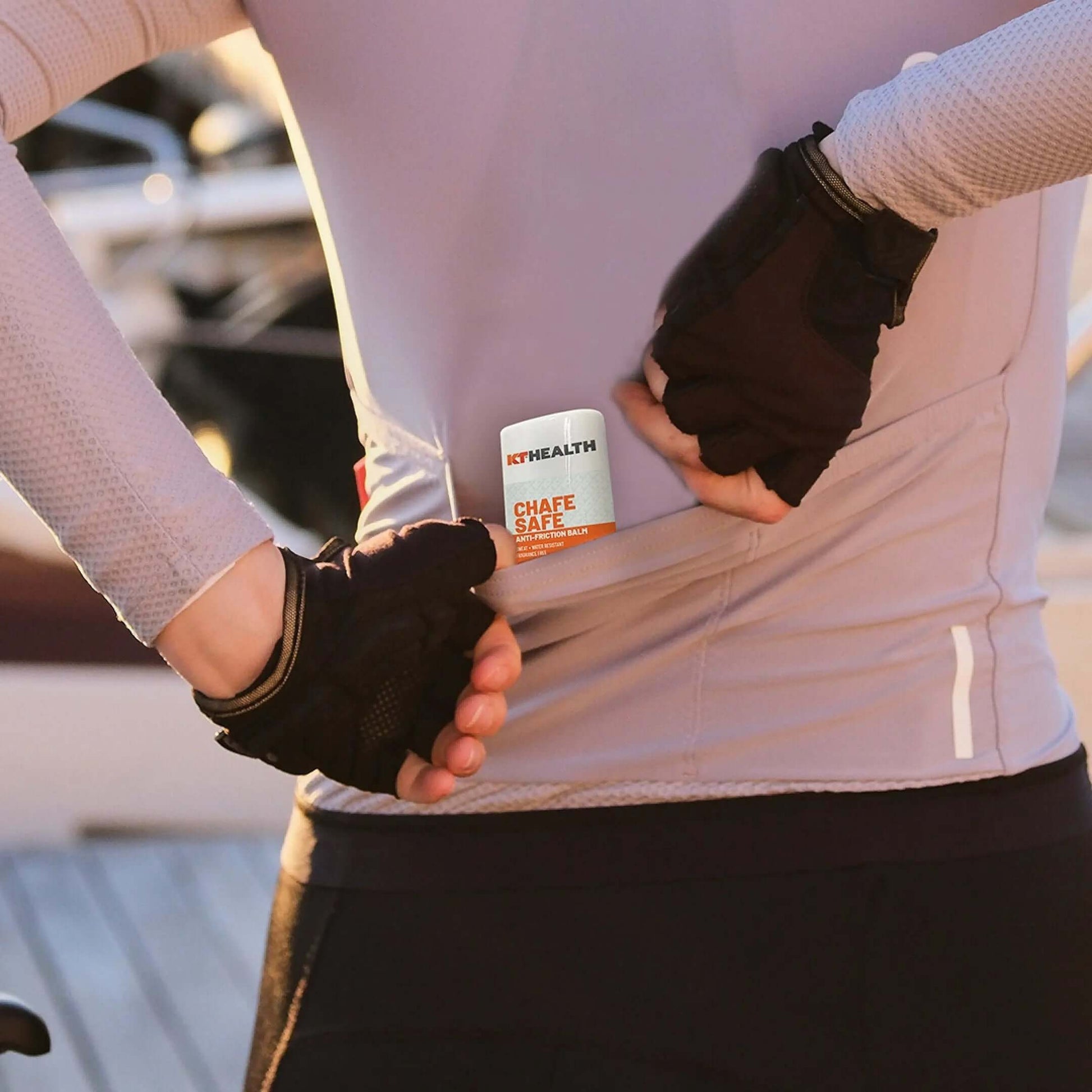 The newly redesigned KT Health Chafe Safe™ Anti-Friction Balm from KT Tape is designed to give long-lasting protection against chafing, blisters, and other skin irritations to help athletes stay focused on performing at their peak. The Balm's non-greasy s