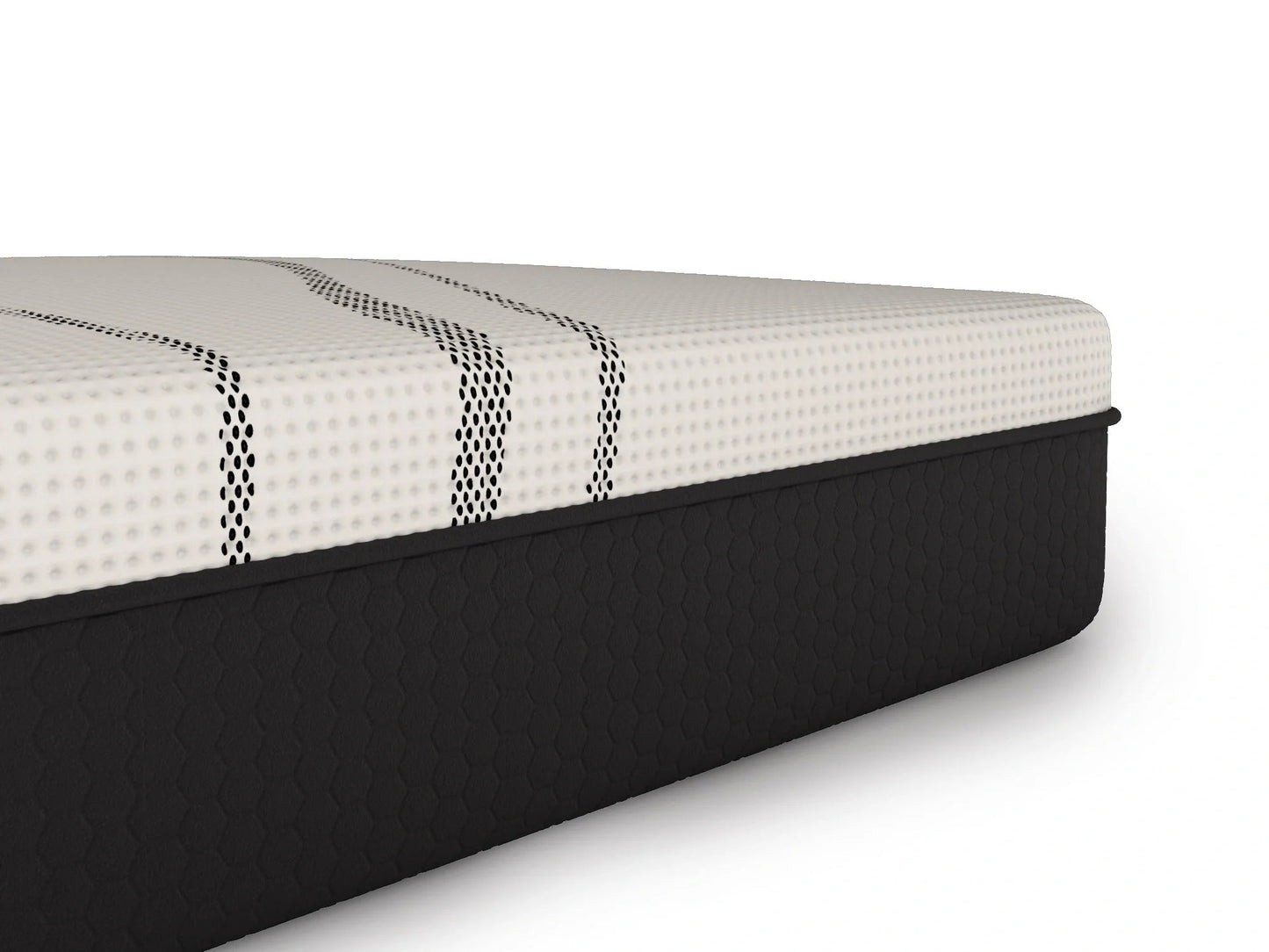 Introducing the 11.5'' Cooling Graphite Hybrid Mattress, the perfect solution for a restful night's sleep. This cooling mattress is designed with your comfort in mind, featuring a luxurious combination of high-density foam, pocketed coils, and a cooling g