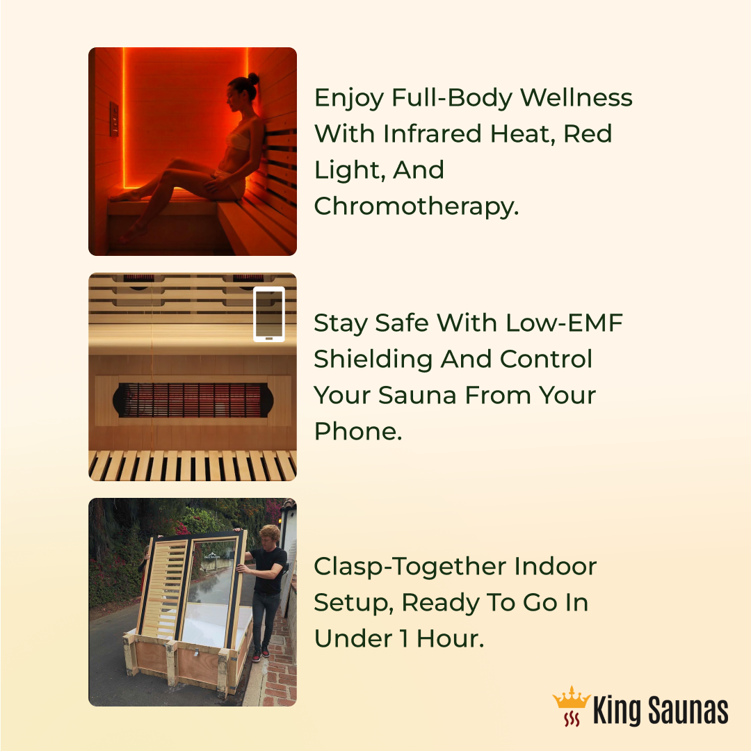 Peak Saunas The Crown Full Spectrum Infrared