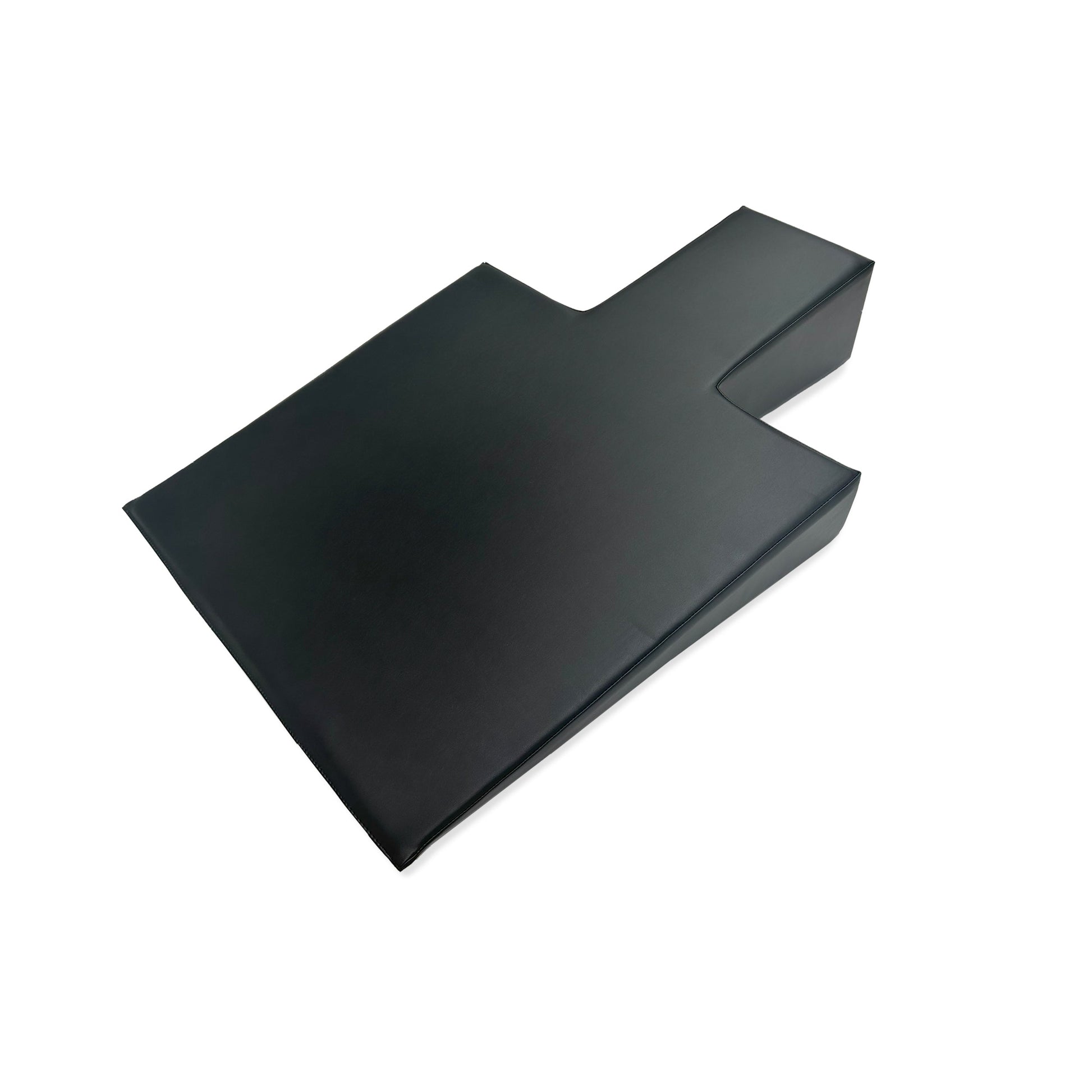 The Elina Pilates Postural Wedge is an accessory designed to provide support and comfort during Pilates practice. It is placed between the shoulder rests of the Reformer, allowing for a slight incline to assist clients with shoulder, neck, or facial injur
