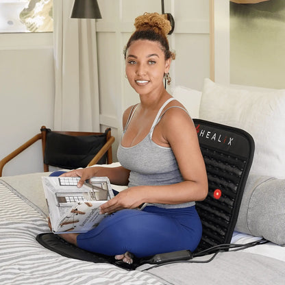 The HEALiX Revive Mini brings together three of the most risk free and prominent holistic healing technologies to create the Ultimate Trifecta. The Revive PEMF Mat takes our expertly engineered Infrared Technology and combines it with PEMF & Red Light The