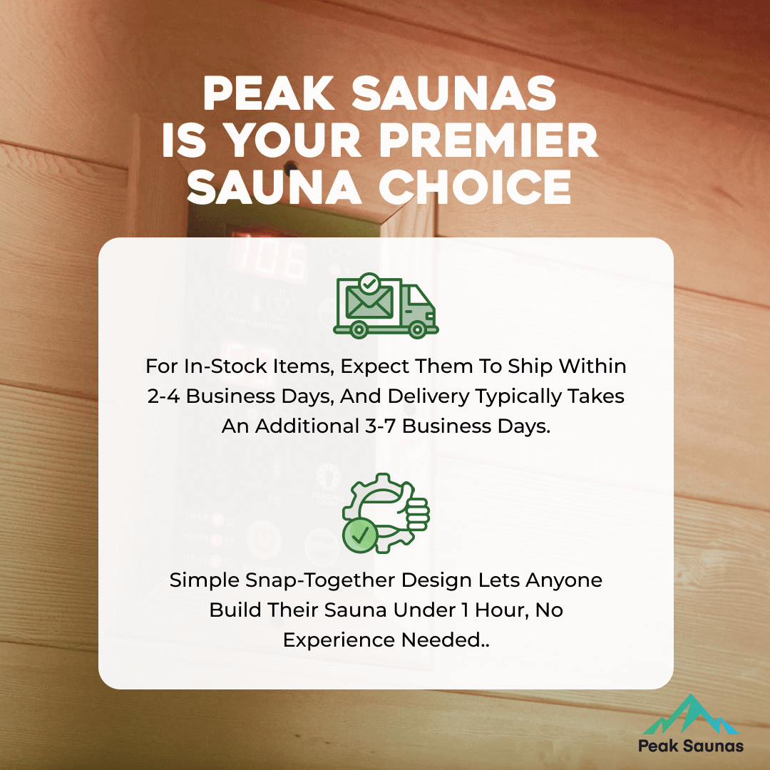 Reach the Peak of Wellness with Denali Spacious. Advanced. Uncompromising. Introducing the Peak Saunas Denali—a premium 3-person infrared sauna designed for those who want more room to relax without compromising on performance, quality, or design. Crafted