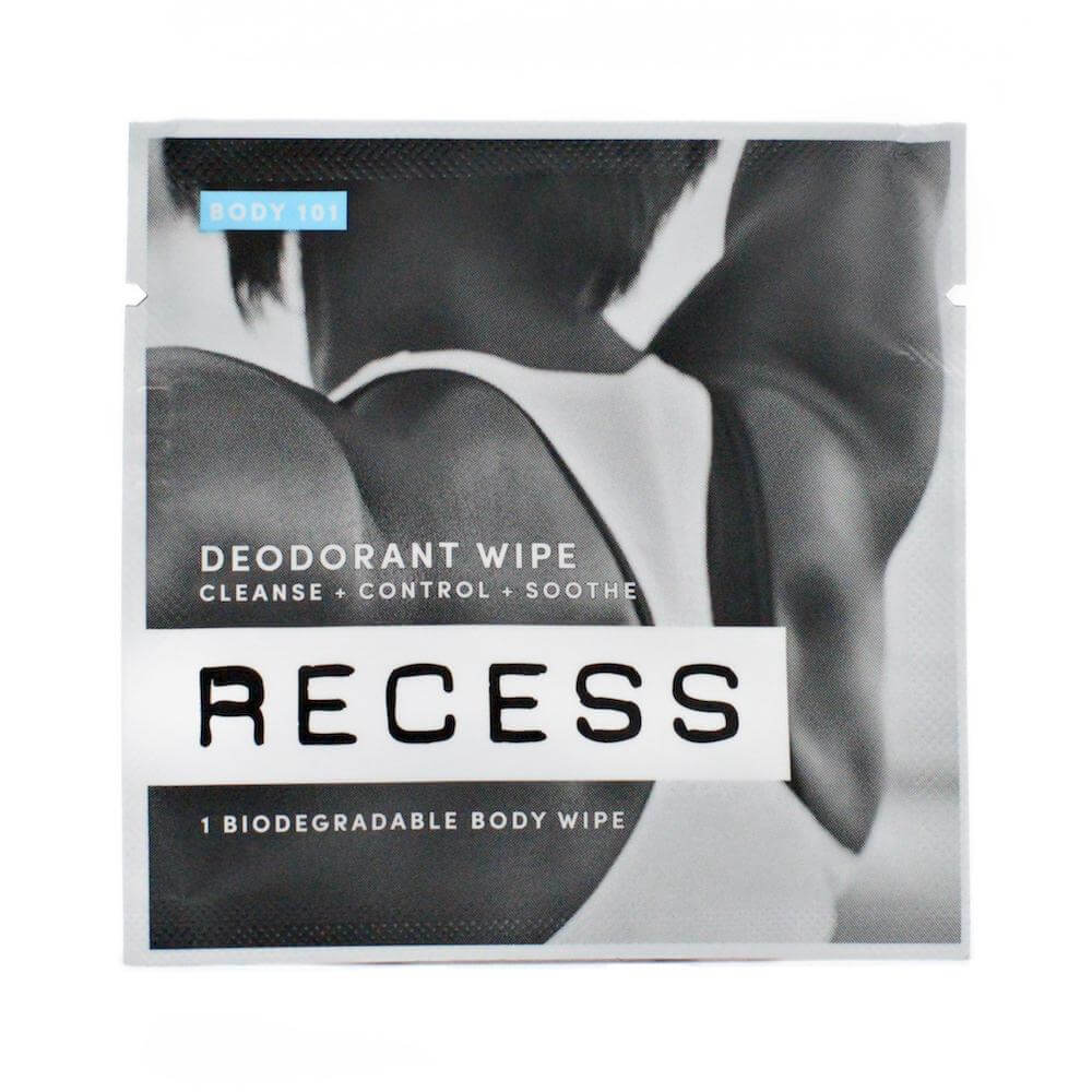 MAIN BENEFITOur bestseller! 50% of people reapply deodorant every day, reapplying stick deodorant layered on top of leftover deodorant and odor. Ick! Our Aluminum-free deodorant wipe solves this problem!ADDITIONAL BENEFITSRemoves sweat, odor + debris.Reap