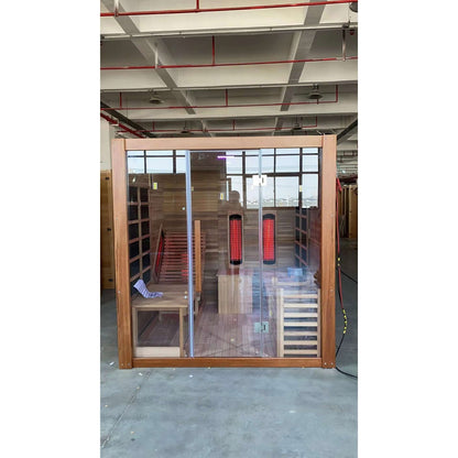 Product Description 1.Introduction Steam and Far-infrared Suit CombinationCompared to ordinary dry steam room,experience better(not too dry).Faster the ascension oftemperature and humidity,and temperature can beadjusted through the control panel,humidity