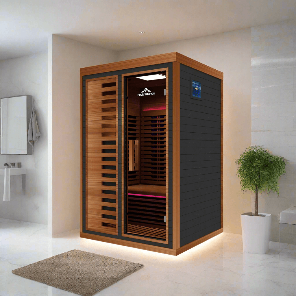 Reach the Peak of Wellness with Fuji More space. More heat. More relaxation. Introducing the Peak Saunas Fuji—the most spacious and feature-rich 2-person infrared sauna available. Designed for those who crave luxury, comfort, and powerful wellness benefit