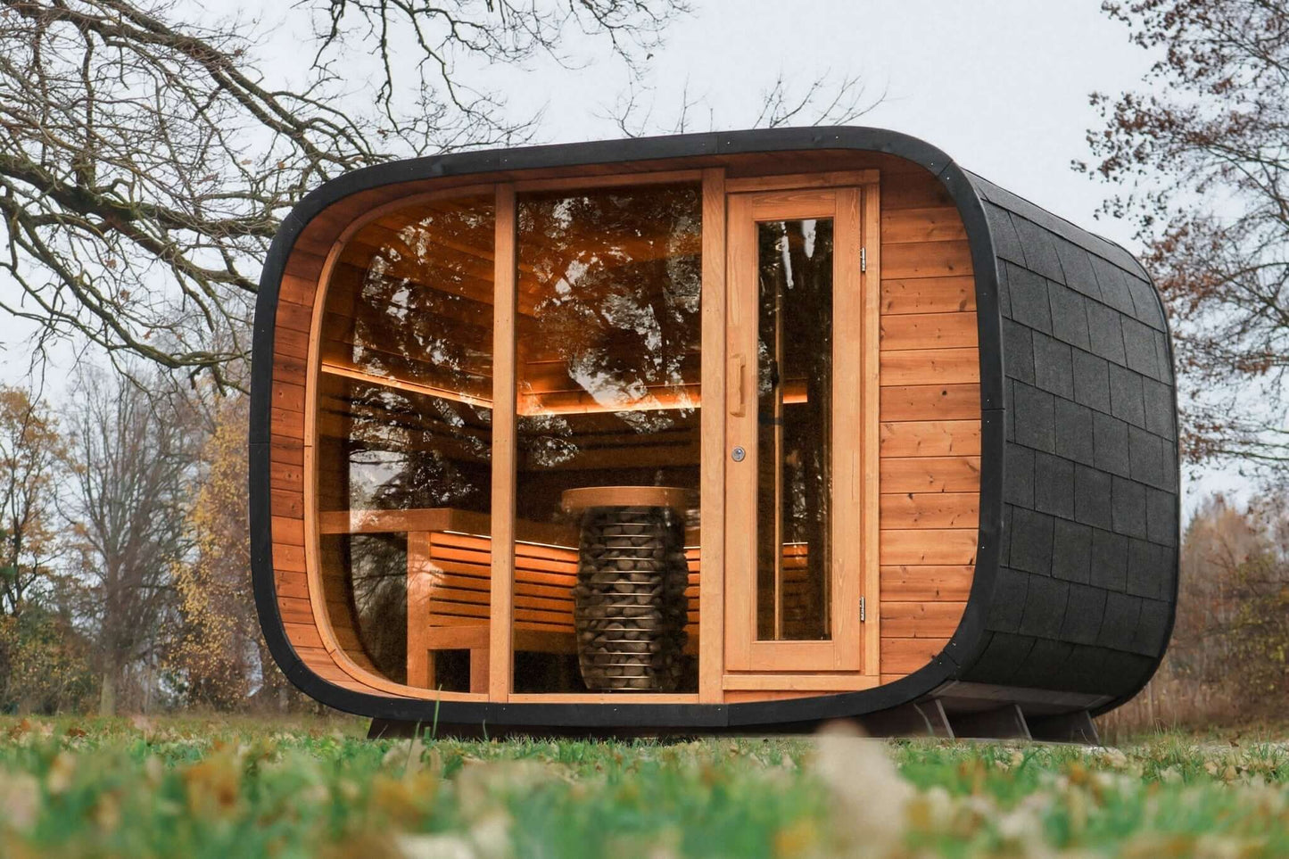 SAUNA EVOLUTION Elegant Serenity Sauna 5 🌟Discover the ultimate relaxation experience with our Elegant Serenity Sauna 5, designed for your comfort and serenity. Here's what makes it stand out:✨ Three-tiered Benches with Skirts: Enjoy the luxurious seatin