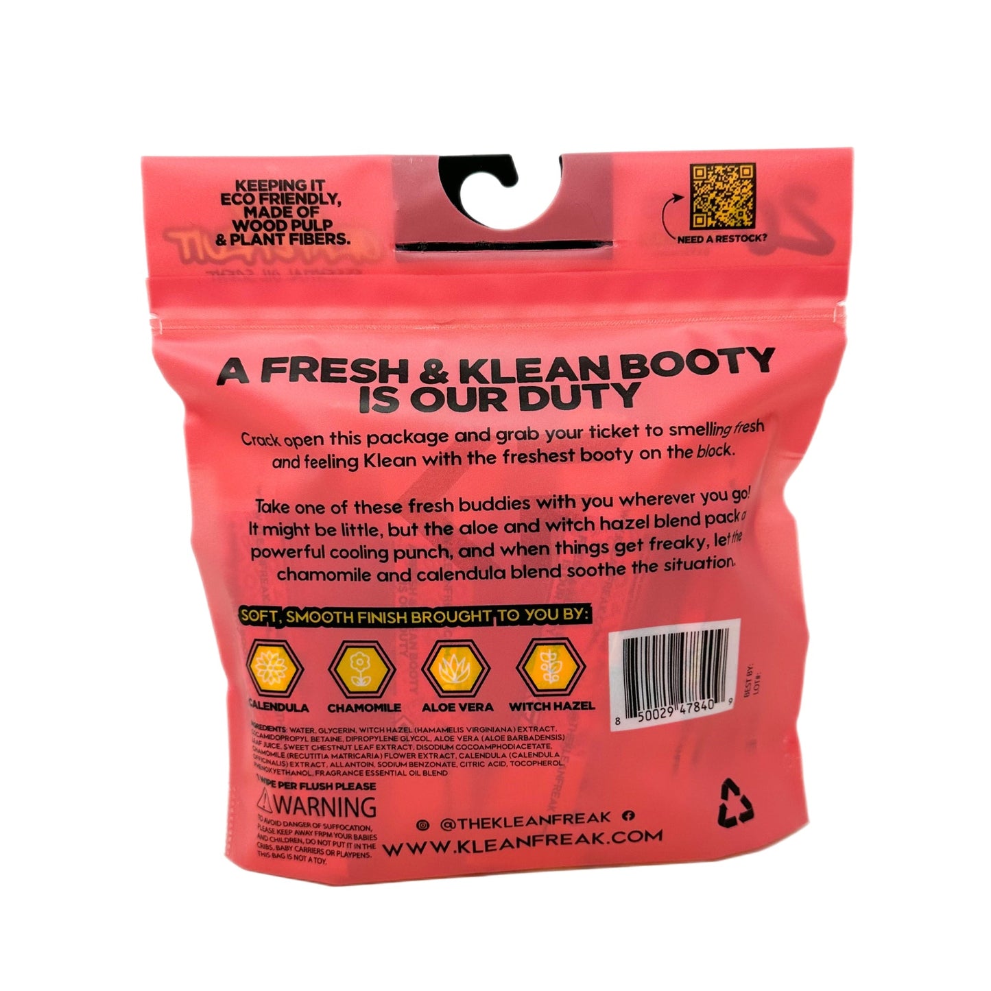 Klean Freaks - The Flusher 20 Pack - Flushable Wipes