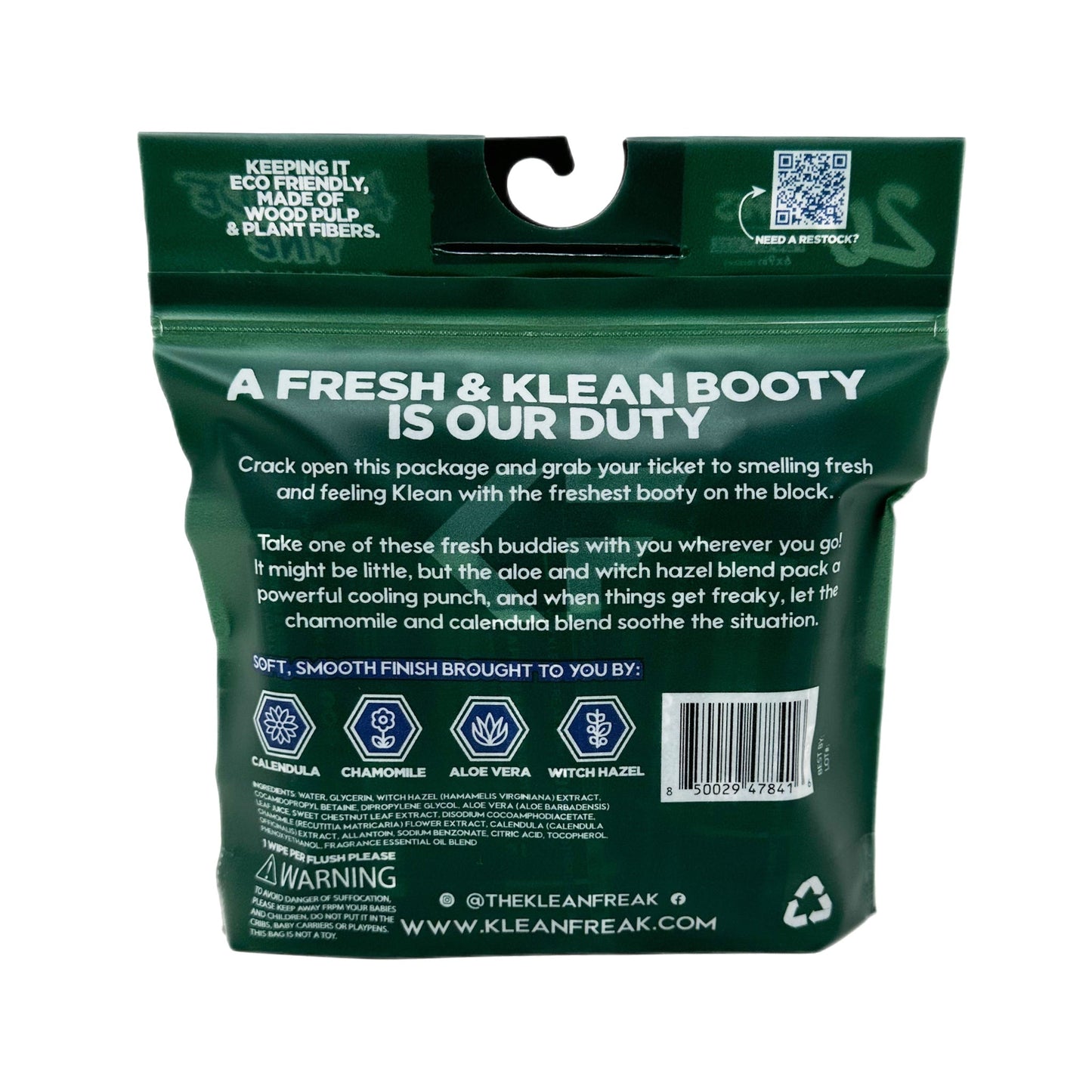 Klean Freaks - The Flusher 20 Pack - Flushable Wipes