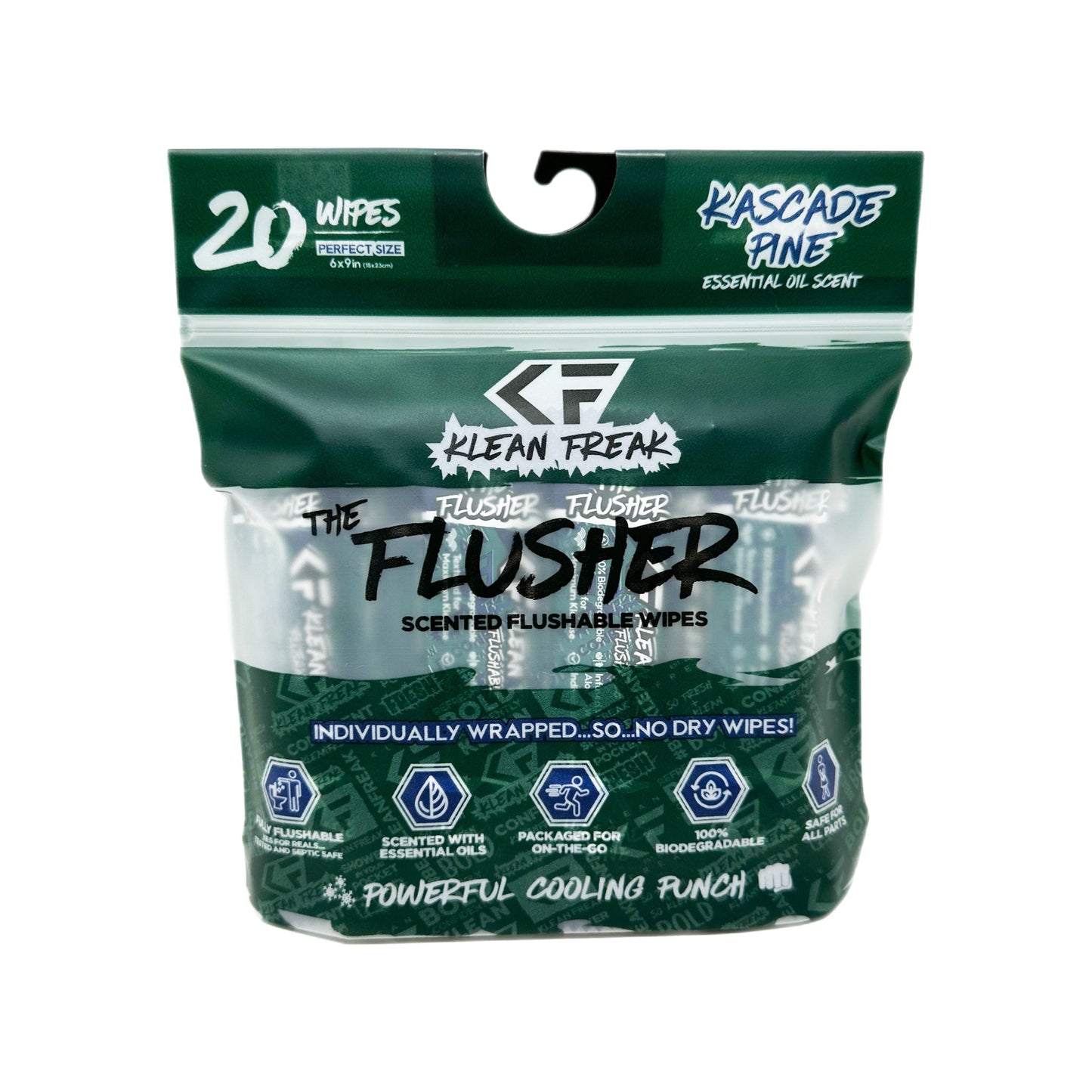 Klean Freaks - The Flusher 20 Pack - Flushable Wipes