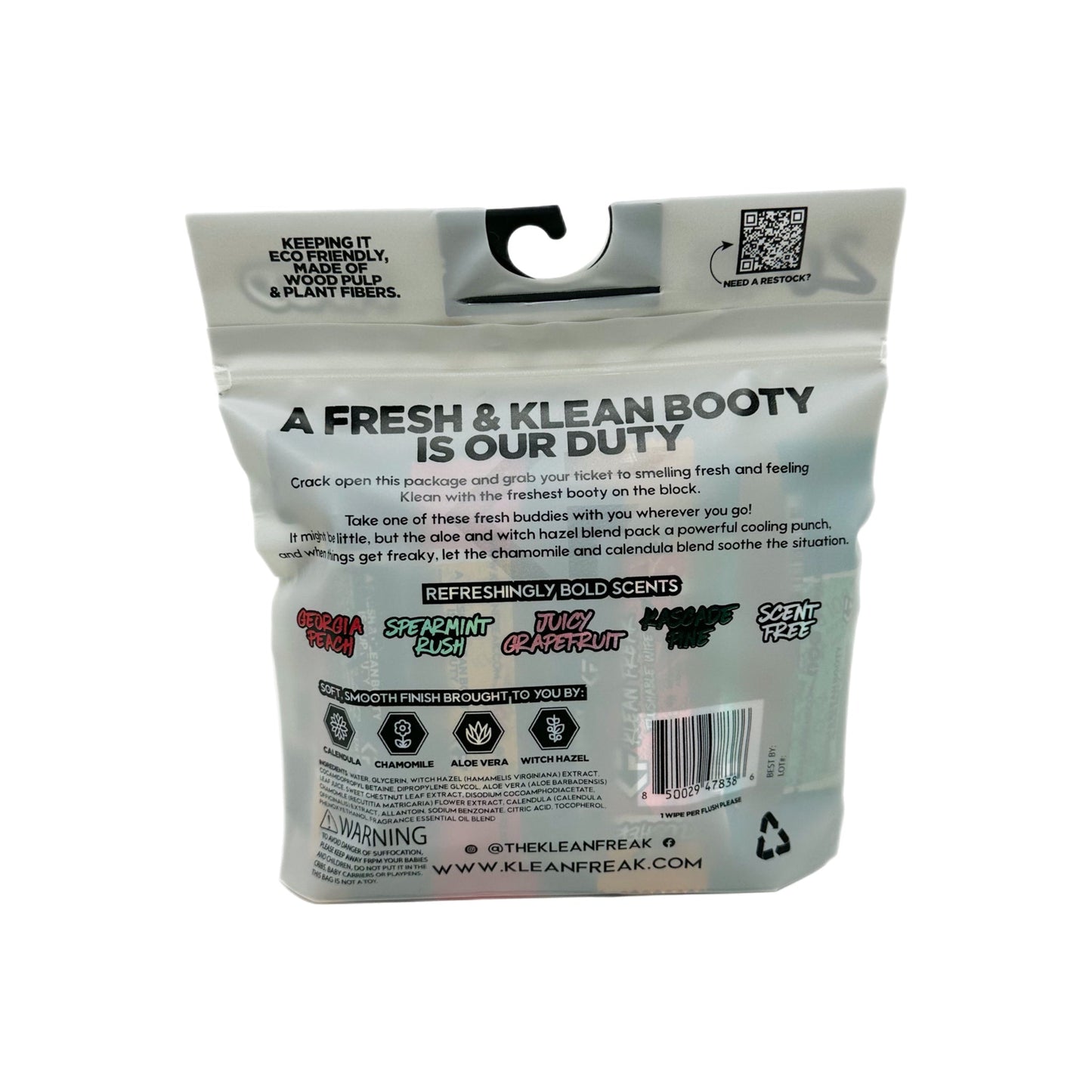 Klean Freaks - The Flusher 20 Pack - Flushable Wipes