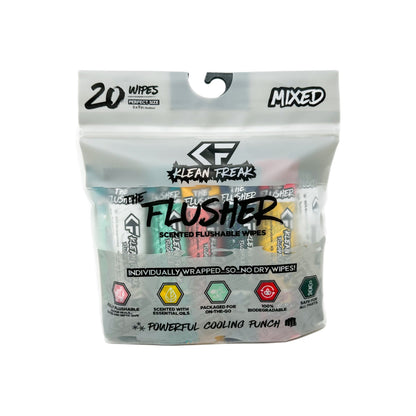 Klean Freaks - The Flusher 20 Pack - Flushable Wipes