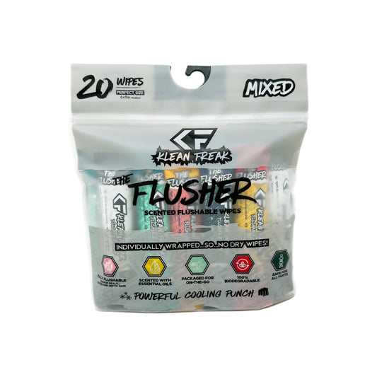 Klean Freaks - The Flusher 20 Pack - Flushable Wipes