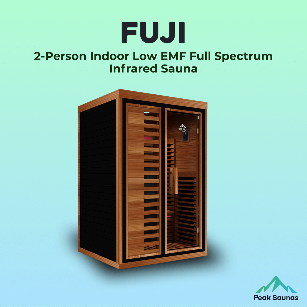 Reach the Peak of Wellness with Fuji More space. More heat. More relaxation. Introducing the Peak Saunas Fuji—the most spacious and feature-rich 2-person infrared sauna available. Designed for those who crave luxury, comfort, and powerful wellness benefit