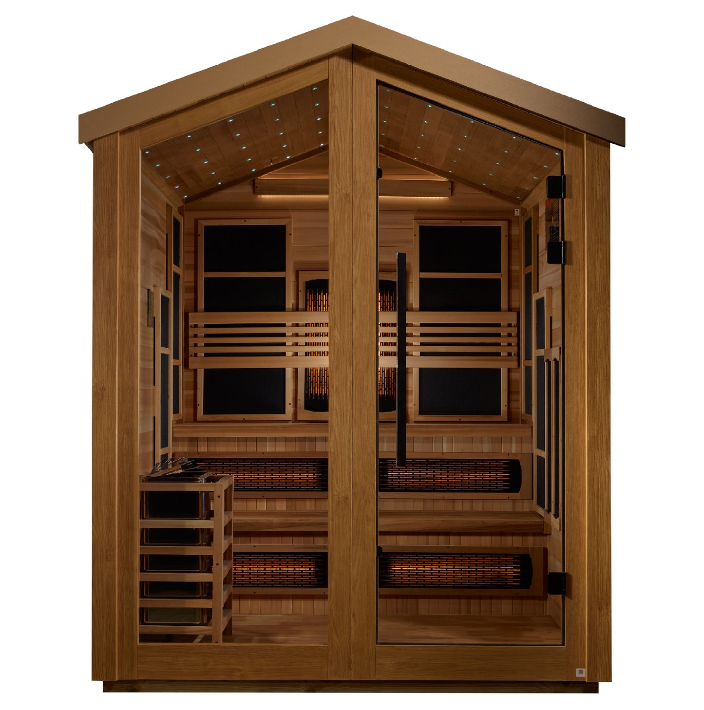 Golden Designs "Kaskinen" 6 Person Traditional or Full Spectrum IR Outdoor Sauna