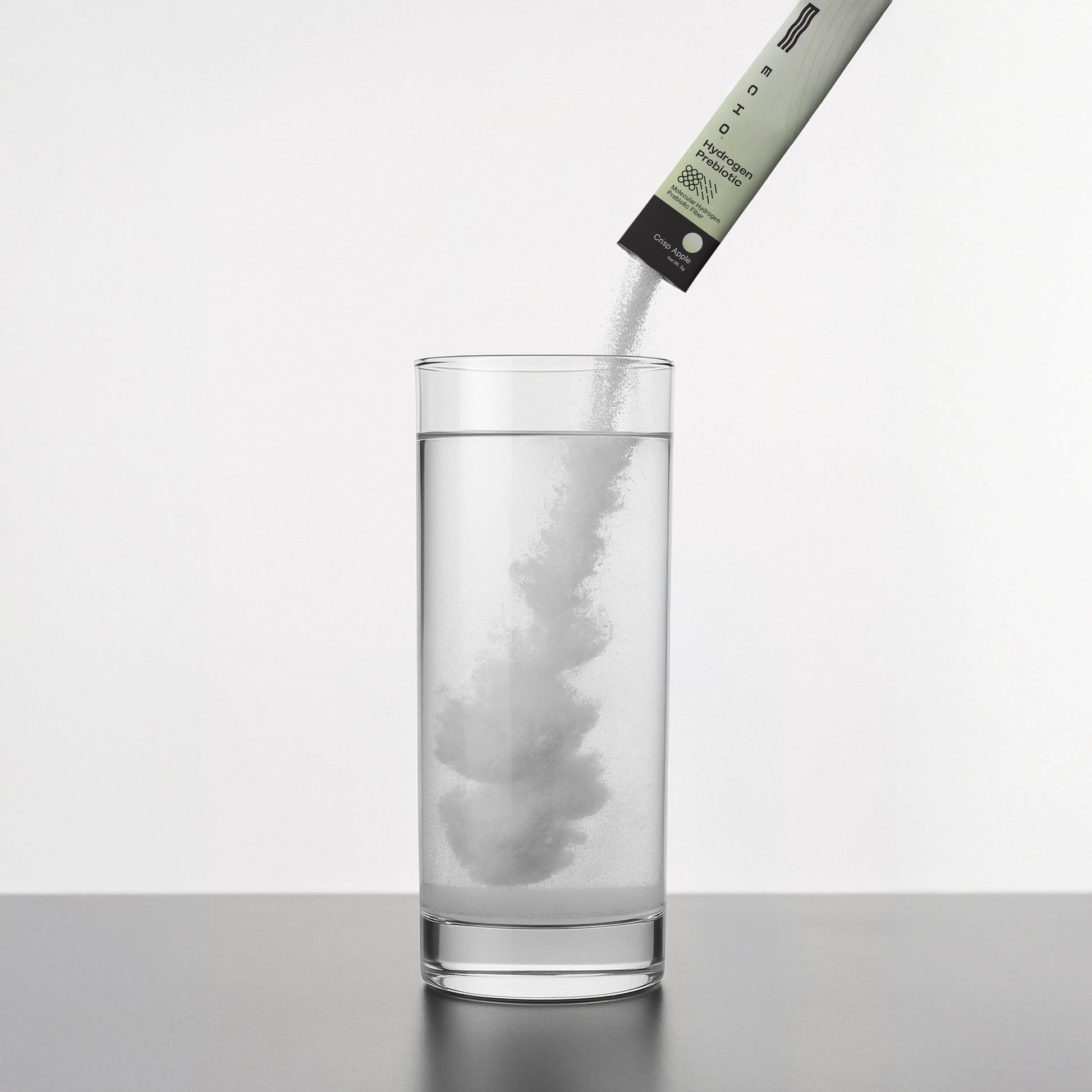 Instantly turn any 12-16 ounce serving of water into a hydrogen prebiotic powerhouse. Echo Hydrogen Stick Packs (30 count) combine clinically-backed molecular hydrogen with prebiotic fiber and crisp flavor to elevate energy, clarity, and gut health — all